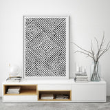 Black and White Abstract Wall Art