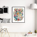 Floral Watercolour Wall Art