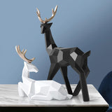 Geometric Reindeer Figurine
