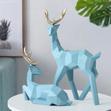 Geometric Reindeer Figurine