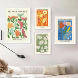 City Flower Market Wall Art