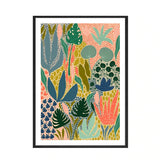 Colourful Abstract Floral Wall Art Print