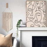 One Line Face Wall Art