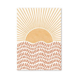 Mid-Century Style Sun and Rainbow Wall Art