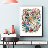 Floral Watercolour Wall Art