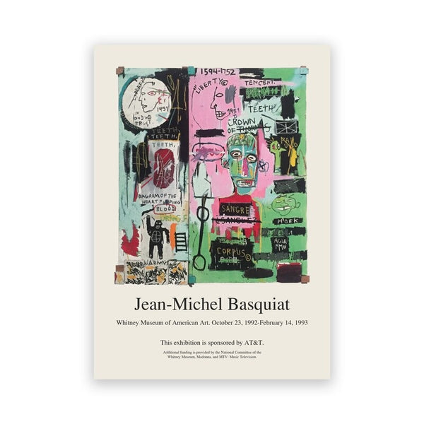 Jean-Michel Basquiat Exhibition Wall Art