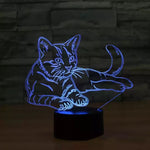 3D Cat Night Light