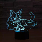 3D Cat Night Light