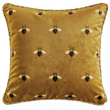 Velvet Bumblebee Cushion Cover